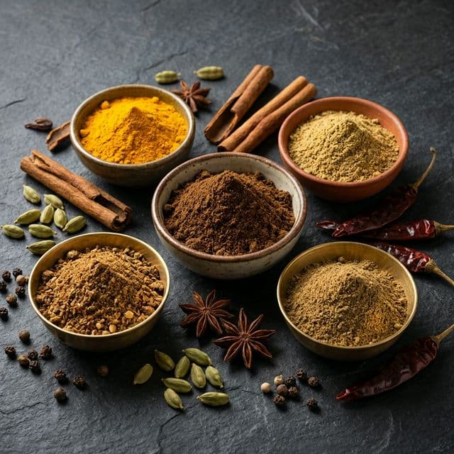 South Indian spice powders like Idli podi, Karappodi